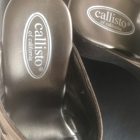 Callisto suede wedges size 38 - Picture 3 of 4